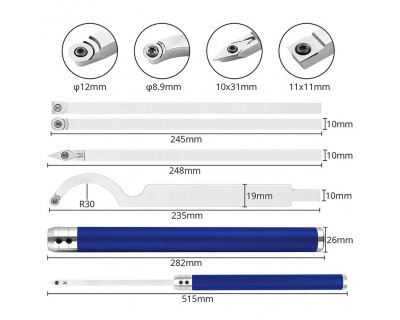 Set de torneado en estuche SET6C-CT