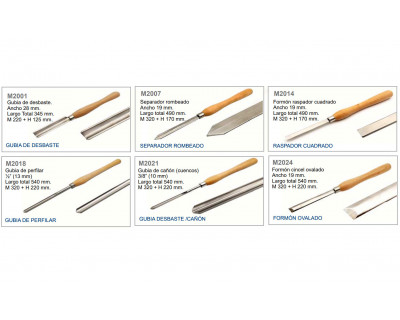 Juego de seis gubias CRIOGËNICAS