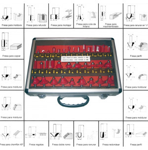 Alubox 35 - Estuche fresas perfiladas